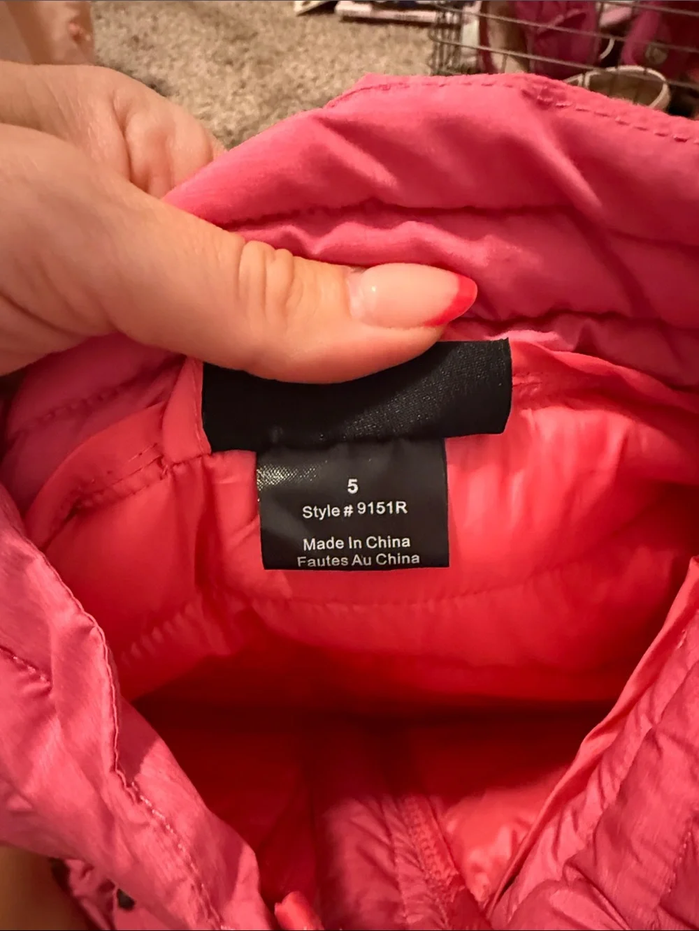 Bright Pink kids Quilted Puffer Vest